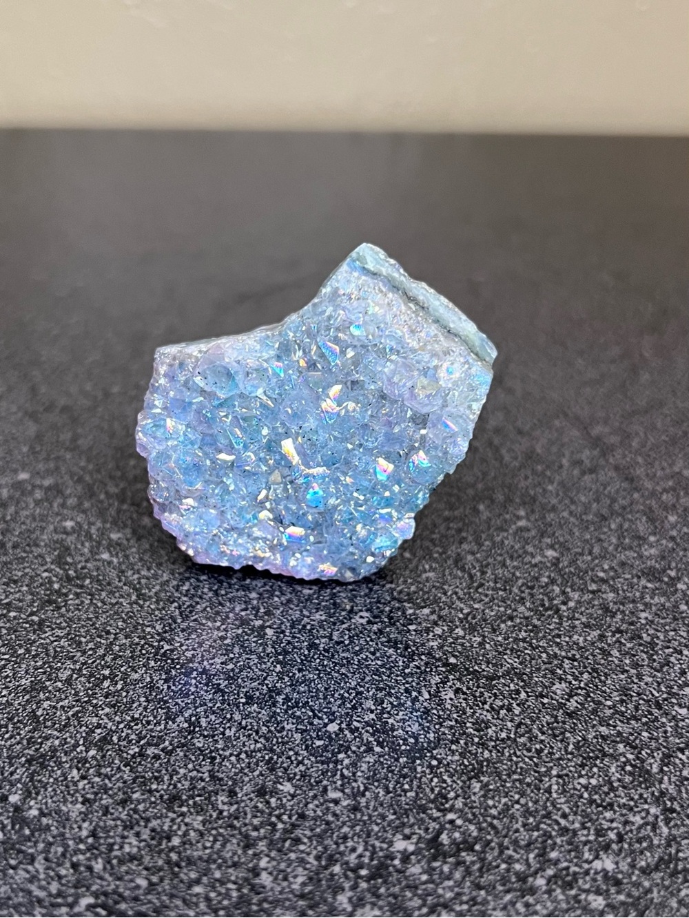 Iridescent Crystal Geode Decorative Accent
